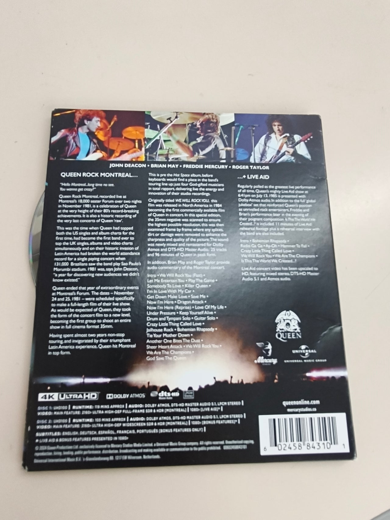 Queen: Rock Montreal 4K UHD + Blu-ray