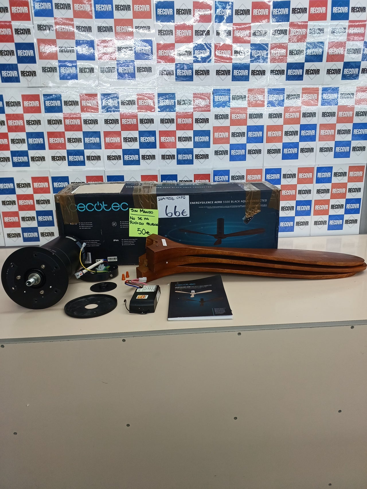 Ventilador de Techo Cecotec EnergySilence Aero 5500 52" 40W