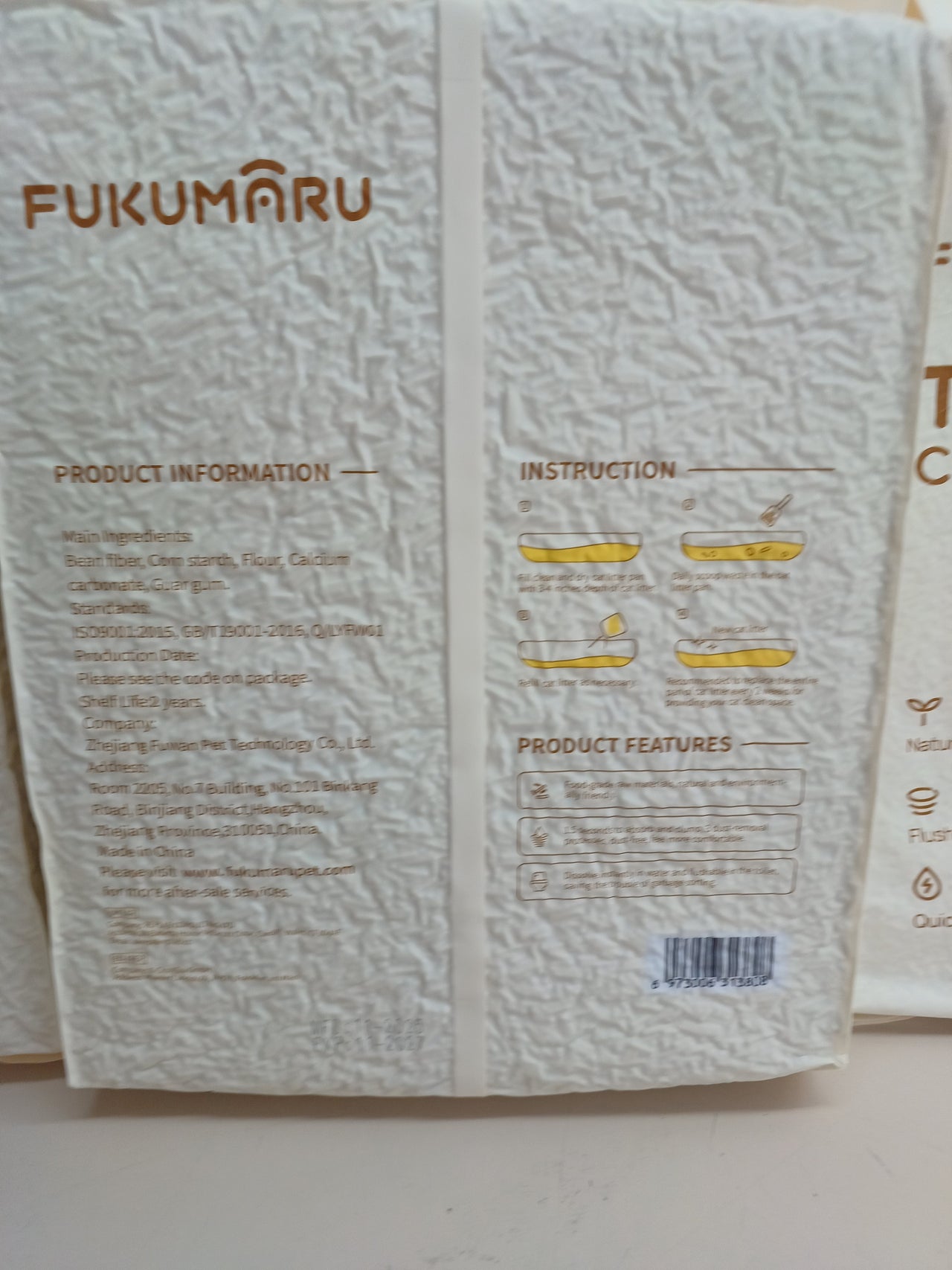 Arena gatos tofu 10,8 kg aglomerante – Fukumaru