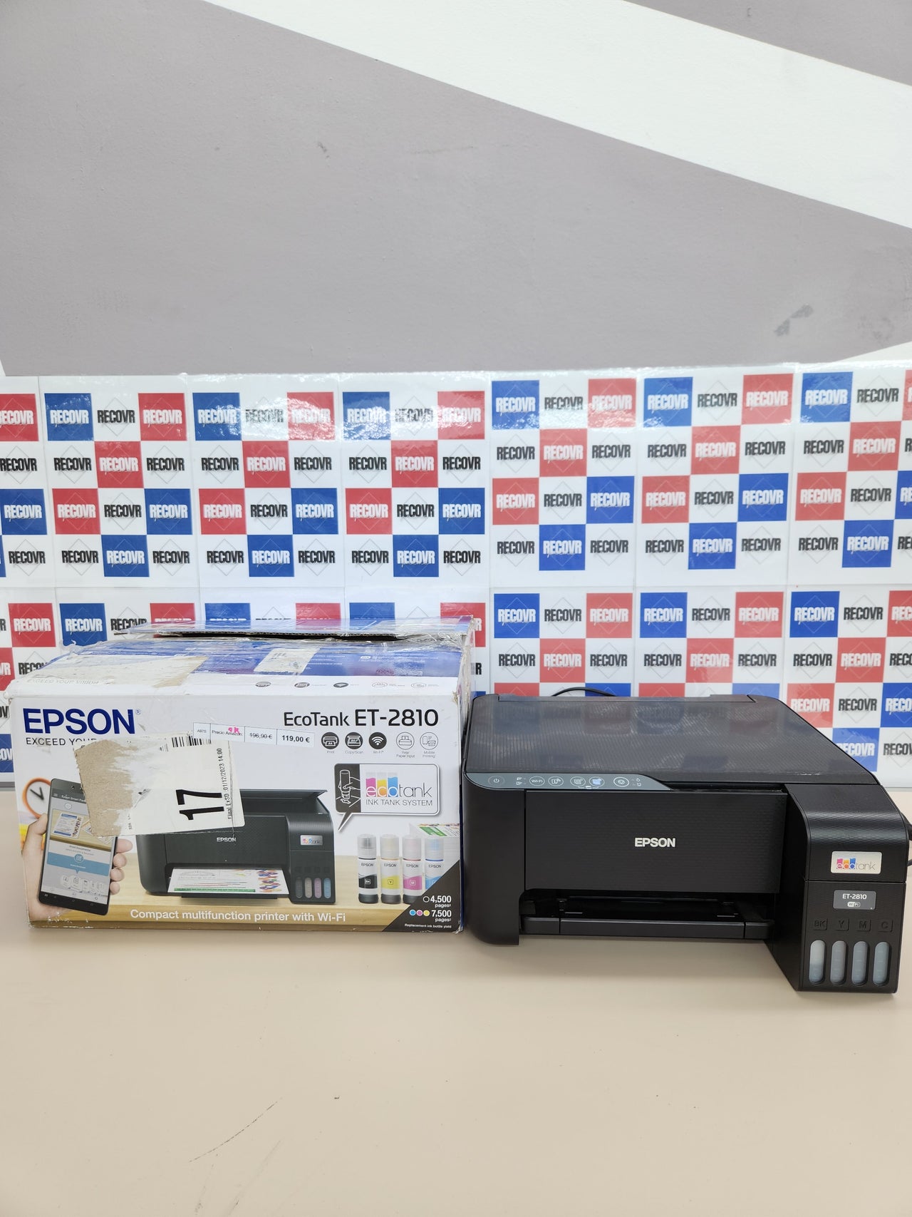 Impresora Multifunción Epson EcoTank ET-2810 (C11CJ67403)