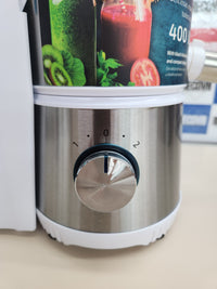 Thumbnail for Licuadora Orbital Cecotec Juice&Fresh 400 Titan White con motor de 400 W, 20 000 rpm, 2 velocidades, disco de titanio, sistema antigoteo y jarra de 350 ml