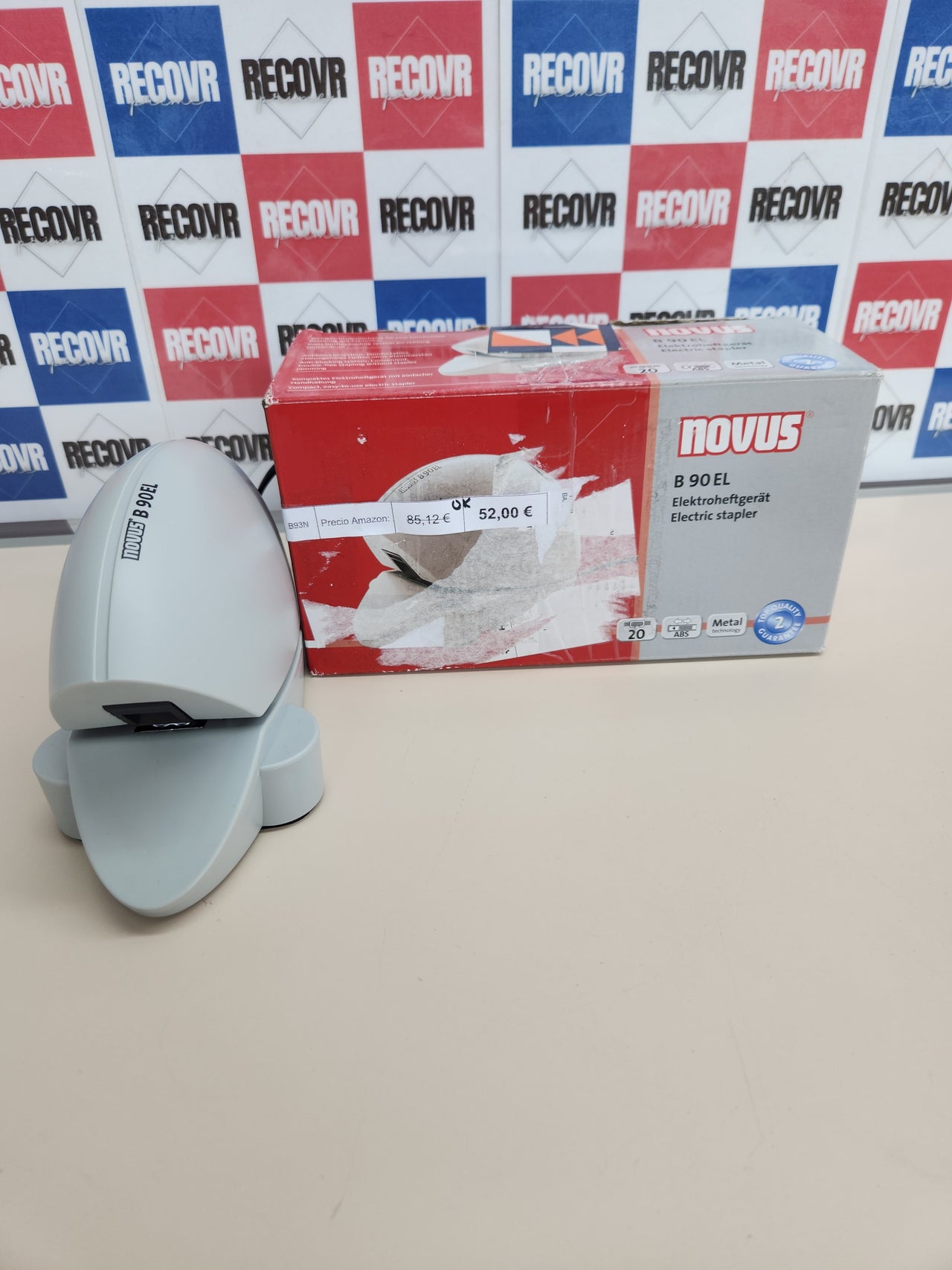 Grapadora eléctrica 20 hojas Novus B 90