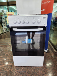 Cocina 50x50 cm gas y horno eléctrico Beko