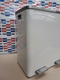 Cubo reciclaje 2×30 L pedal doble – Songmics