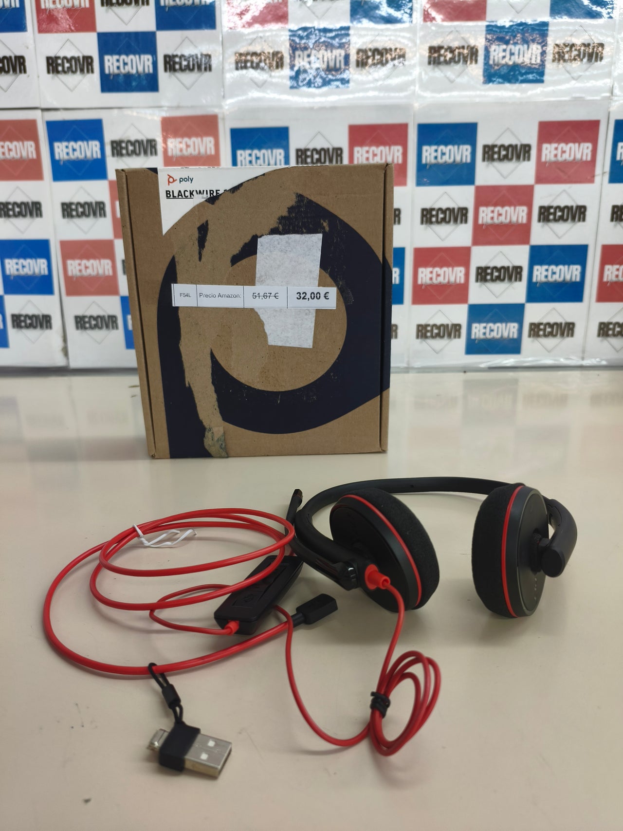 Auricular USB-C/A Poly Blackwire 3220