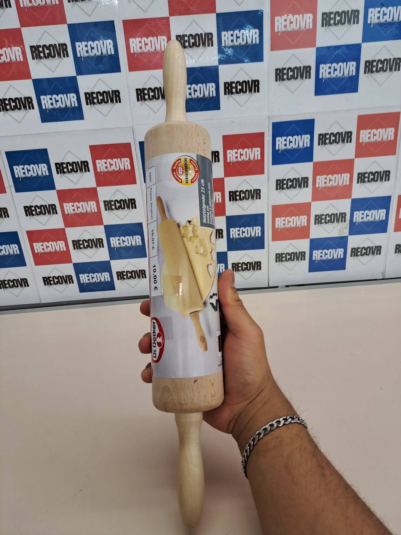 Rodillo madera Ø6×44 cm – Dr. Oetker