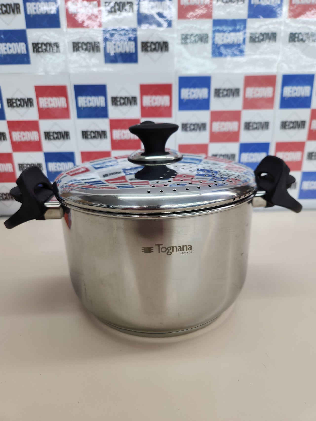 Tognana Vanitosa Set Pastapot, Acero Inoxidable, Plateado, 22 cm