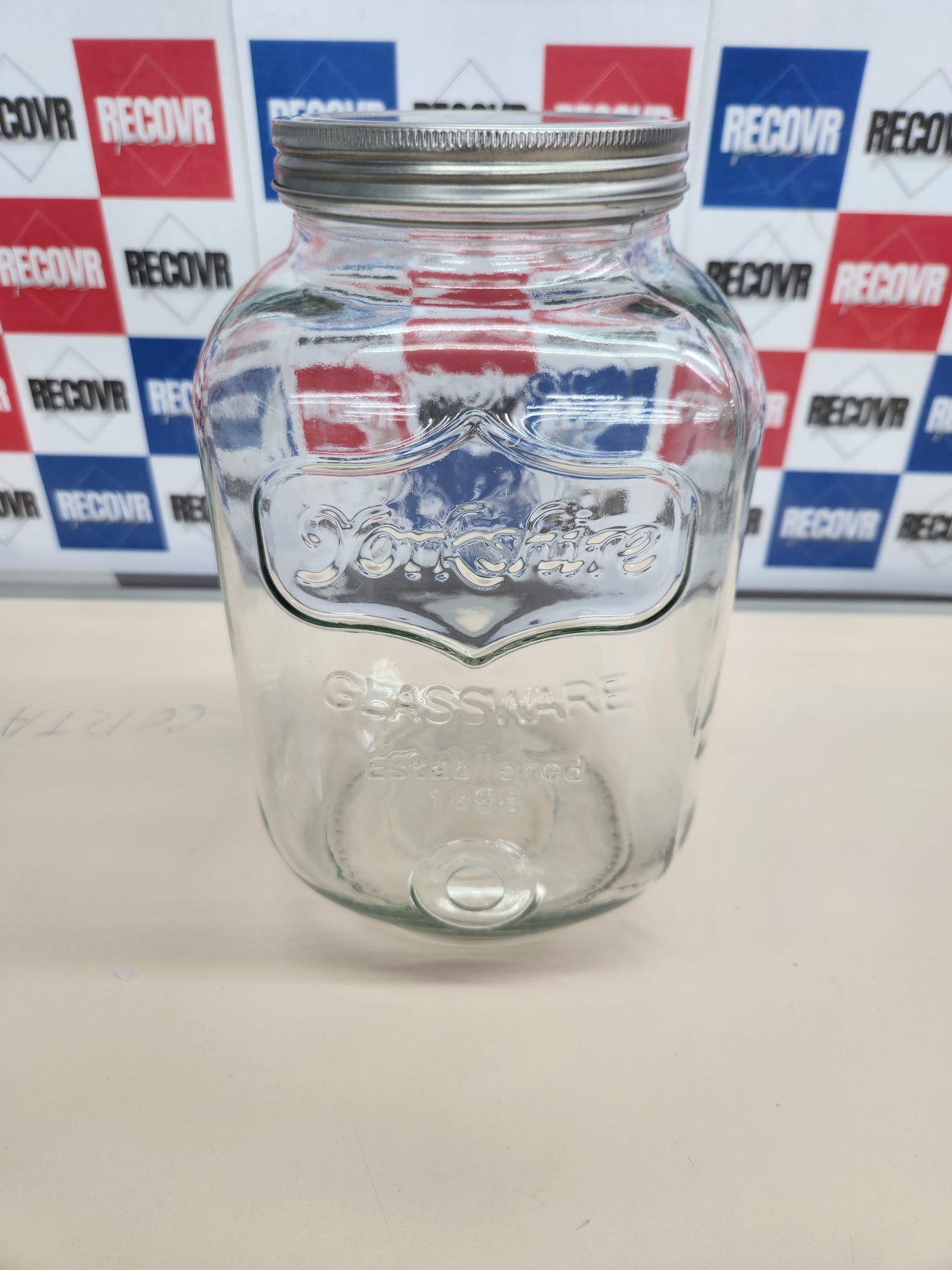 Dispensador 4 litros de capacidad,bebidas para fiestas, dispensador de jabón líquido con grifo, fuente de vidrio para bebidas Avilia
