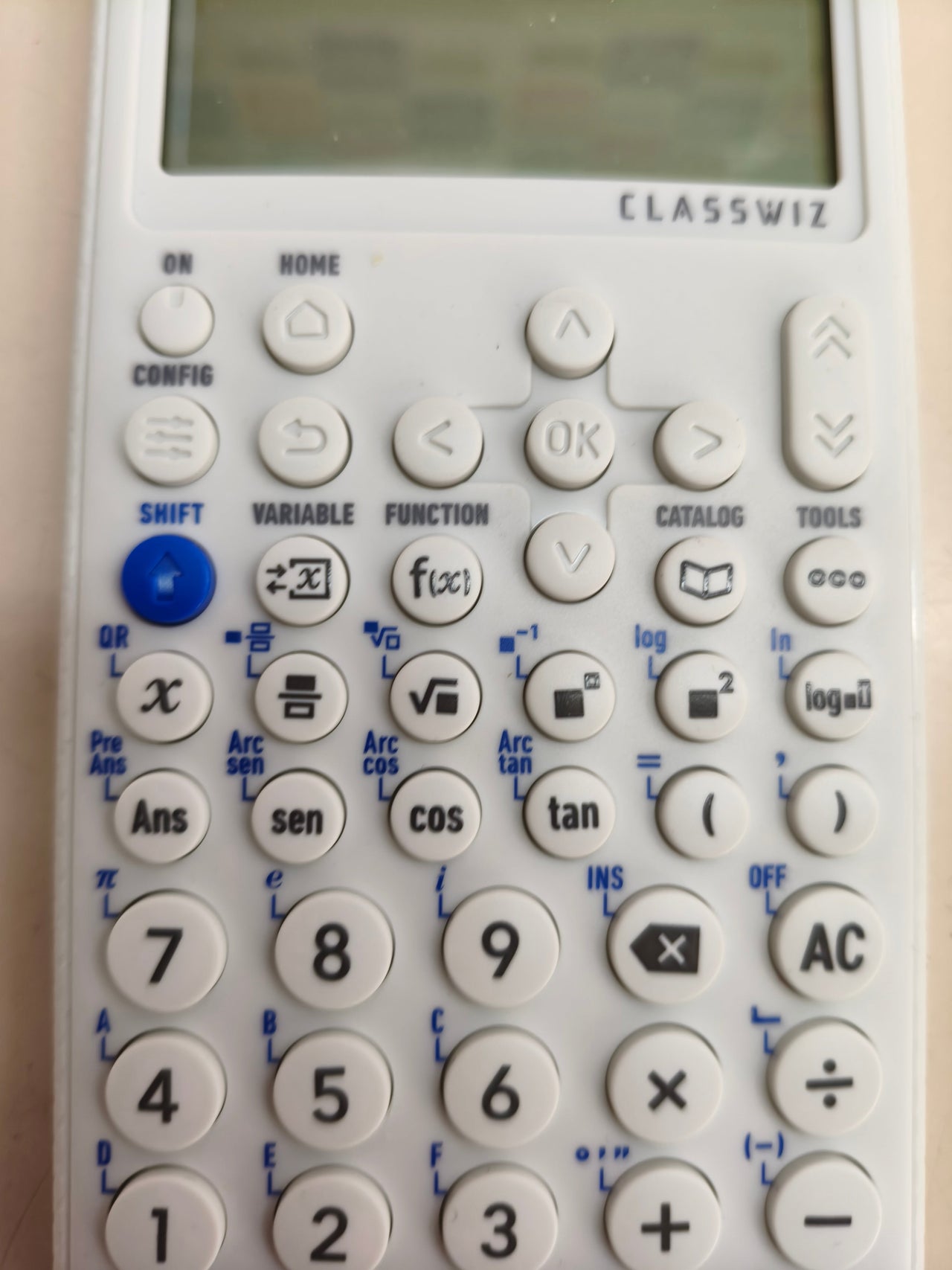 Calculadora científica Casio FX-991SP CW solar (blanca)