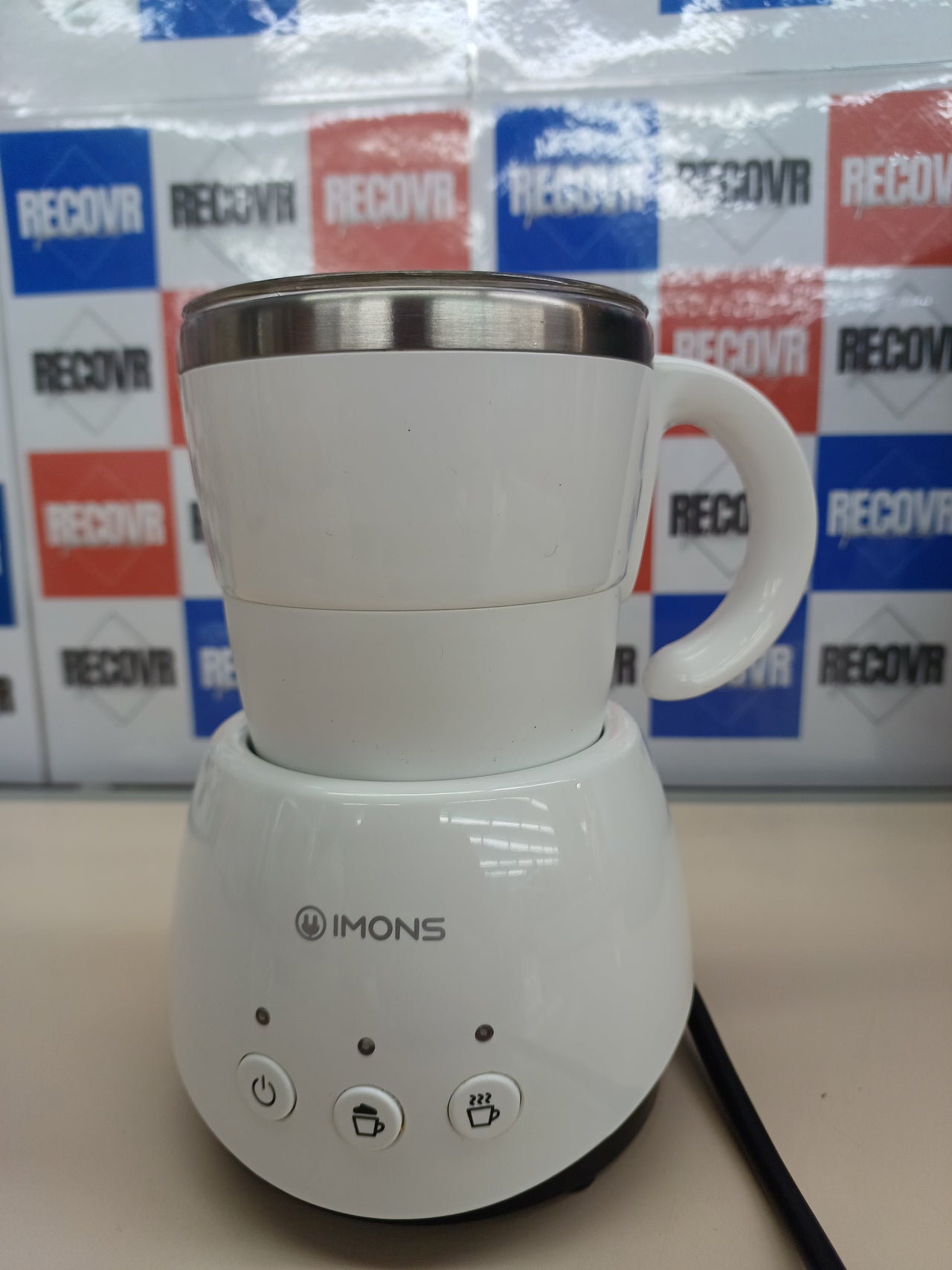 Espumador leche 70ml automático eléctrico y espuma de doble pared de acero inoxidable 304 para capuchino leche caliente chocolate caliente