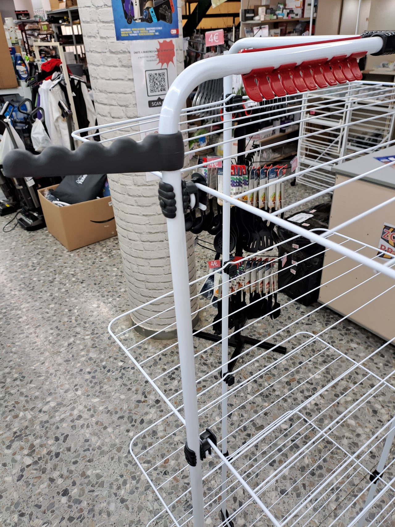 Tendedero vertical 4 niveles 40m acero inox Vileda