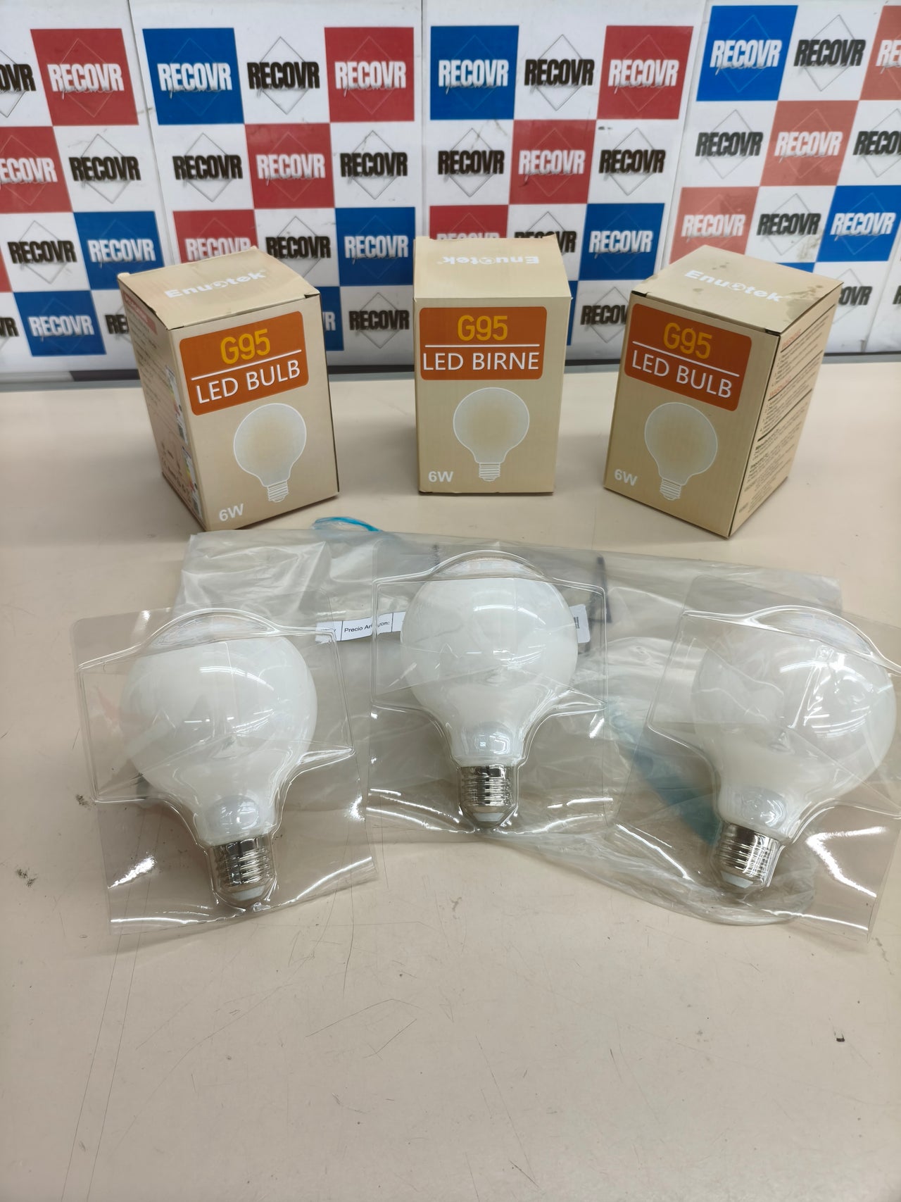Bombillas LED E27 tipo Edison, 6 W, 4000 K, pack de 3.