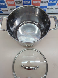 Batería cocina acero inox 15 piezas Amazon Basics