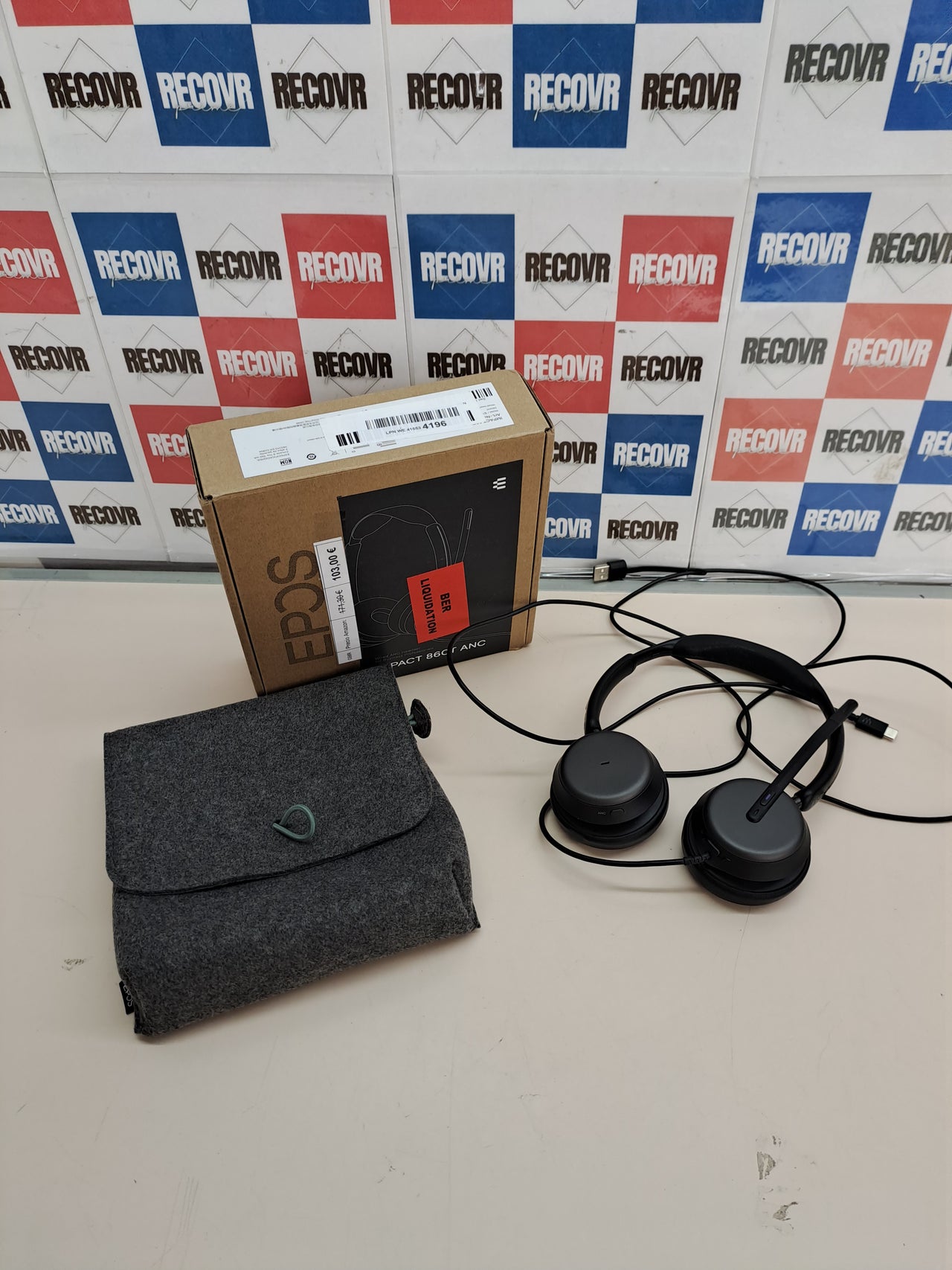 Auriculares EPOS Impact 860T ANC con USB-C/USB-A