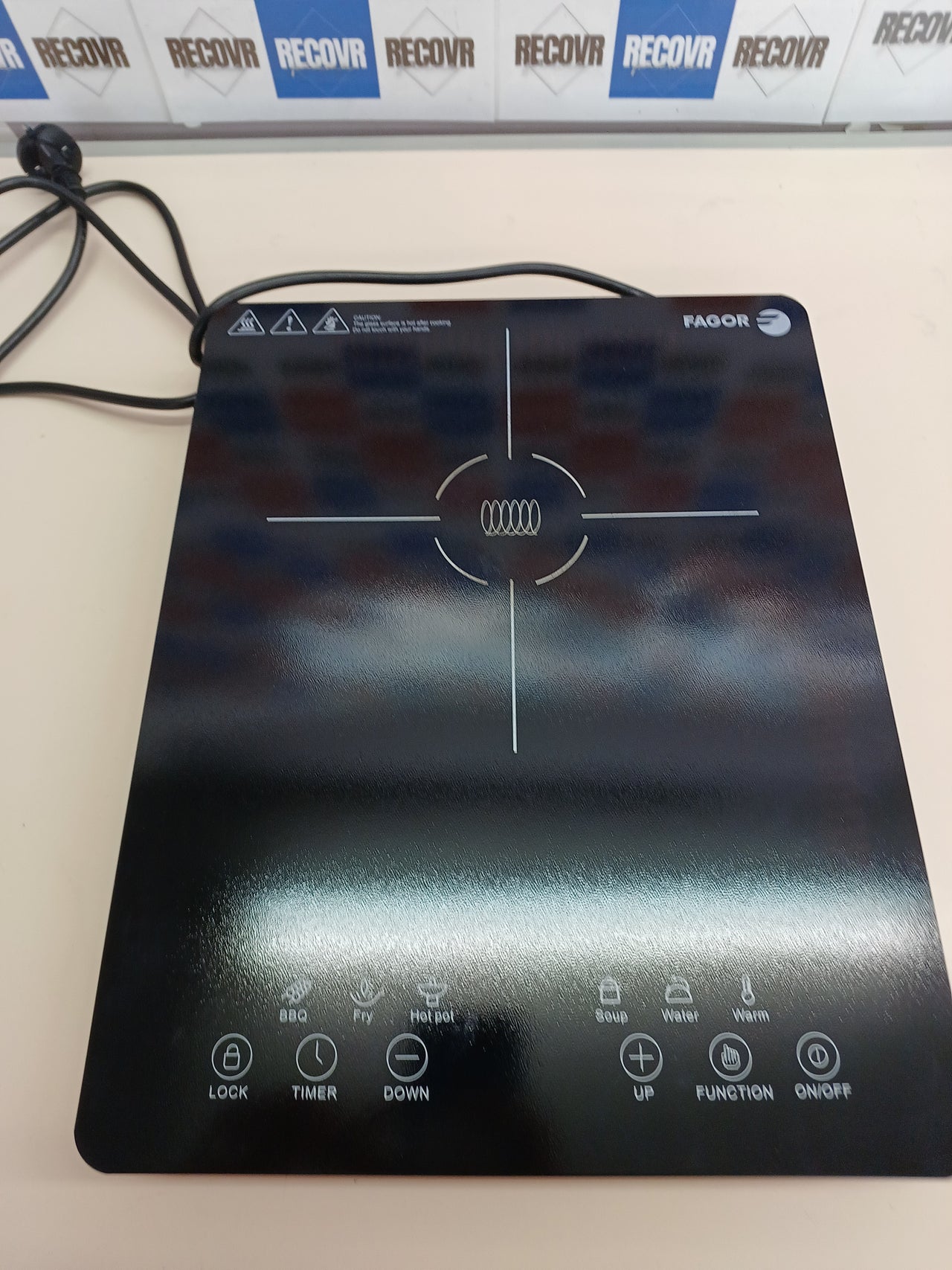 Placa inducción 2000W 6 funciones táctil ultra slim - Fagor