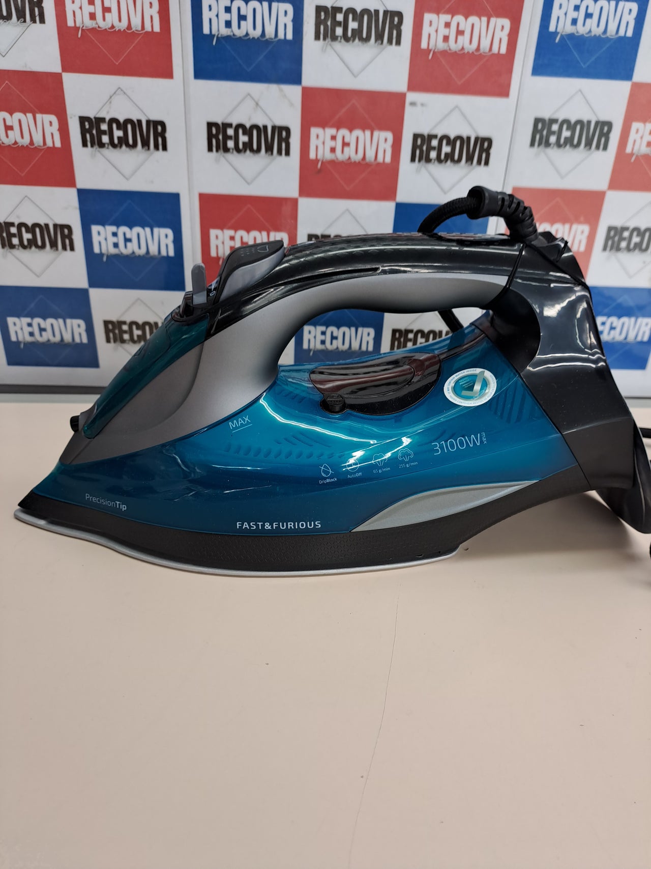 Plancha vapor 3100W cerámica 255g Fast&Furious 5055 Cecotec