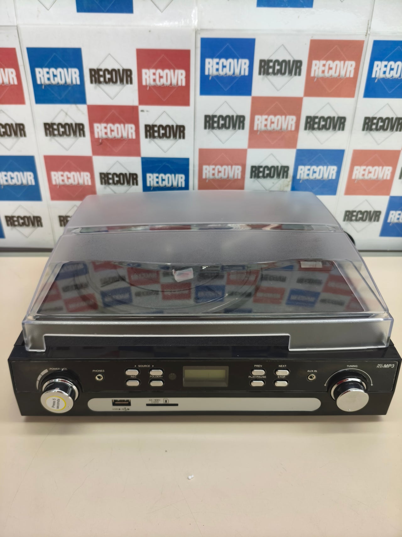 Tocadiscos Bluetooth DIGITNOW! con altavoces estéreo