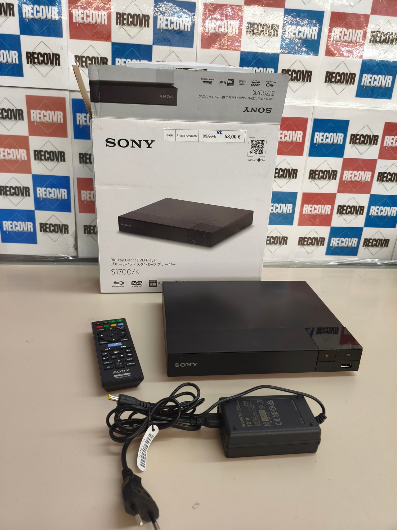 Sony BDP-S1700K, reproductor Blu-ray, negro