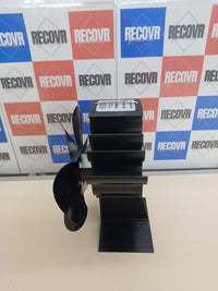 Ventilador chimenea 6 aspas con termómetro - Genérico
