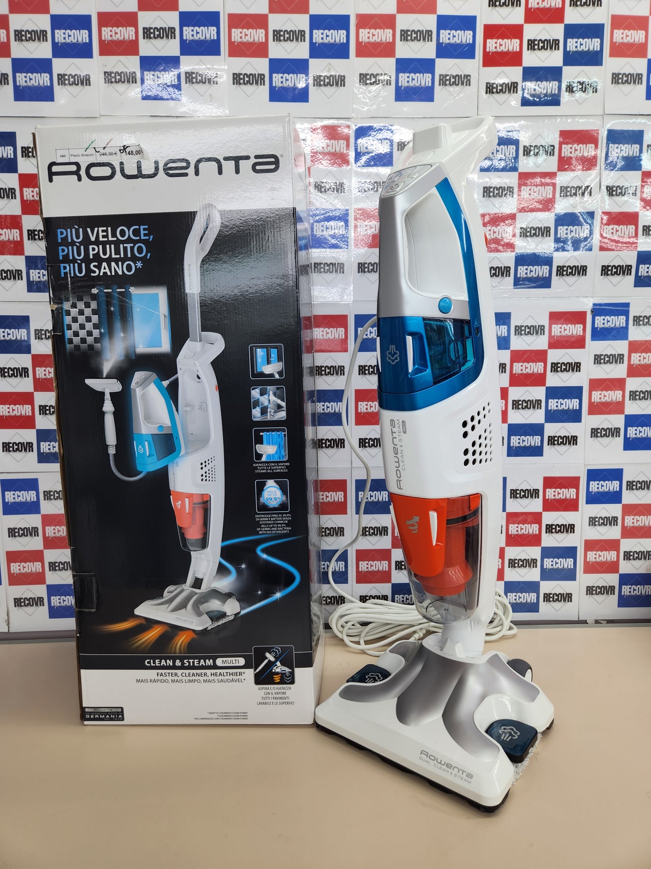 Escoba a vapor Rowenta Clean & Steam