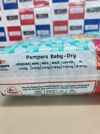 Pampers Baby Dry Mini, 62 pañales, talla 2 (3-6 kg)