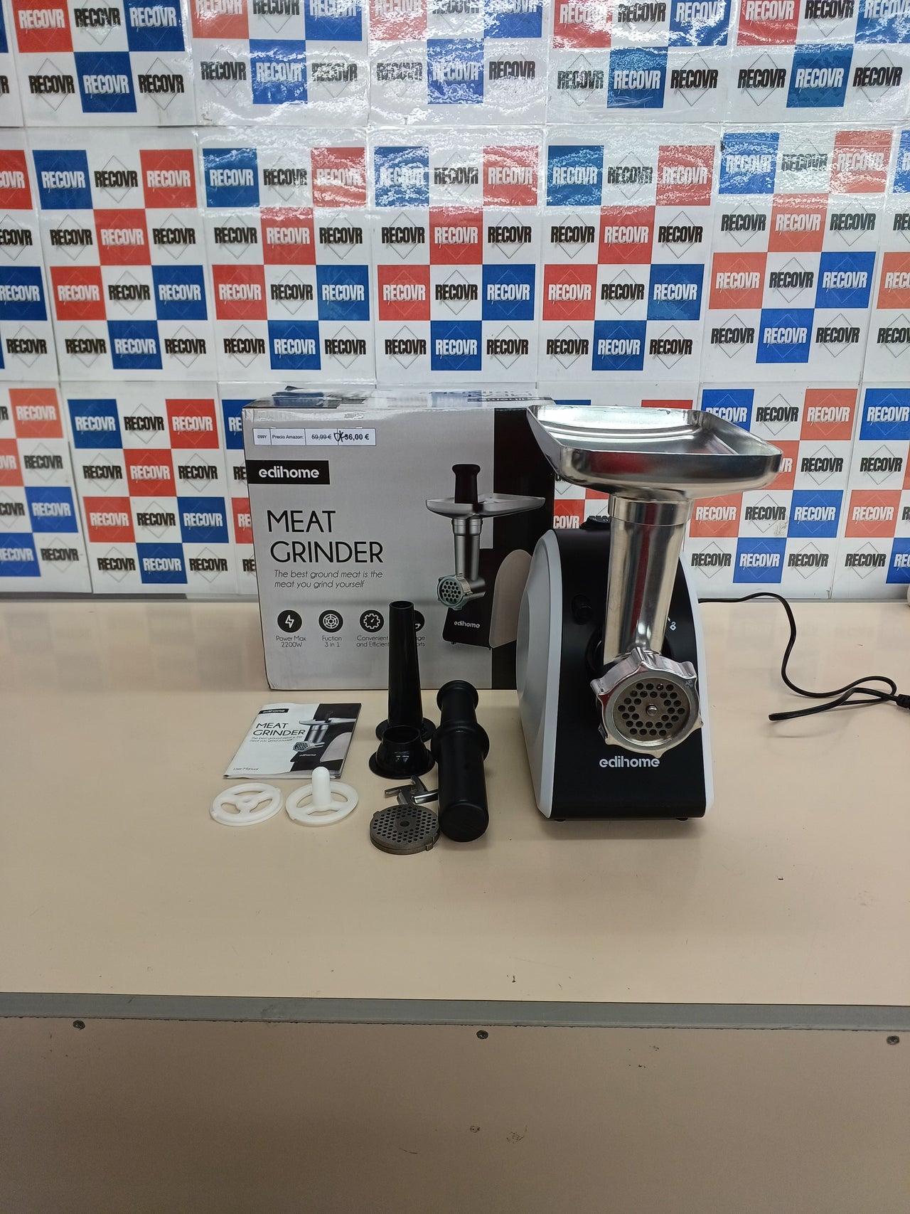 Picadora de Carne Eléctrica Edihome 2200W