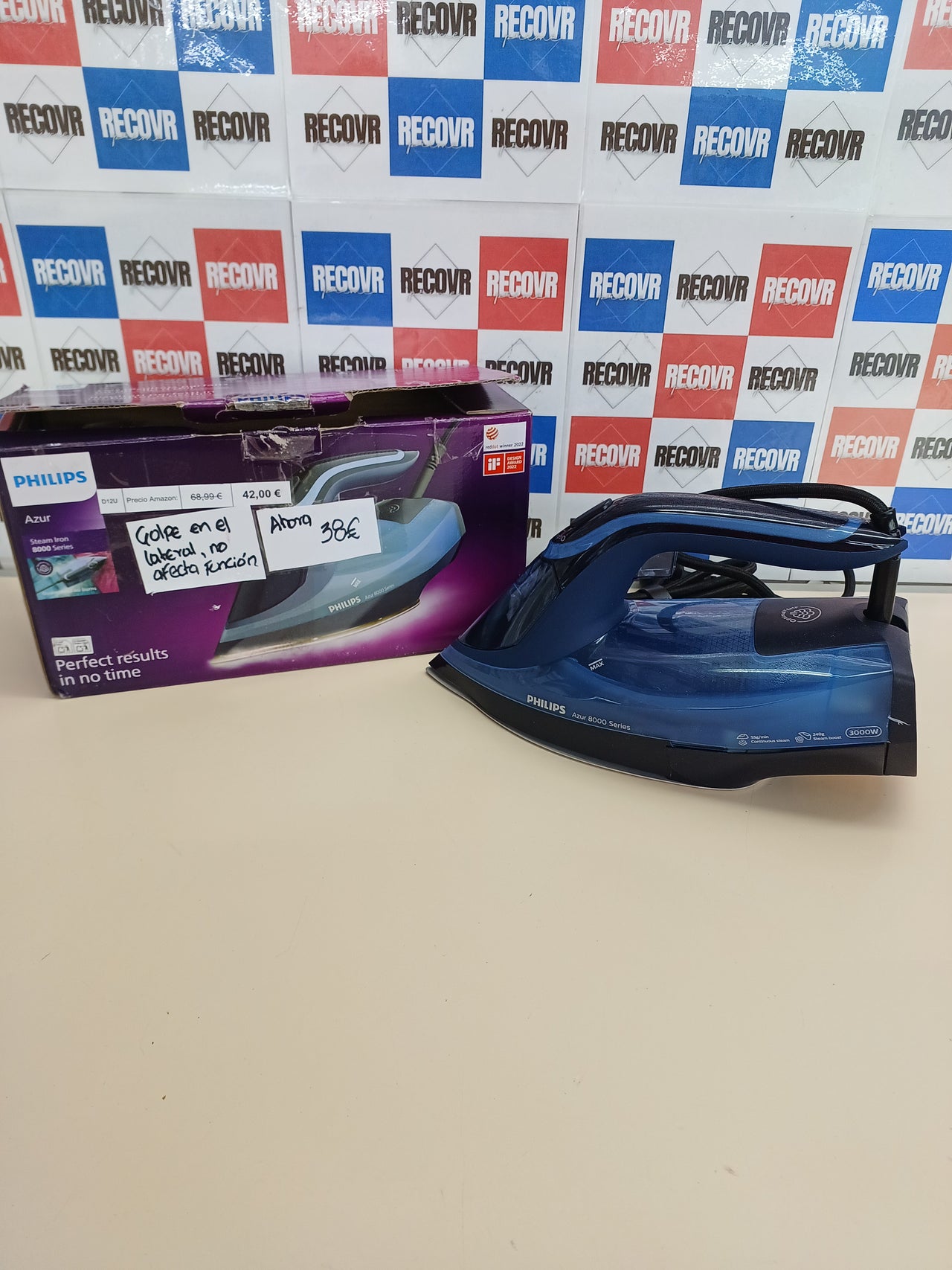 Plancha vapor 3000W golpe 240 g/min – Philips