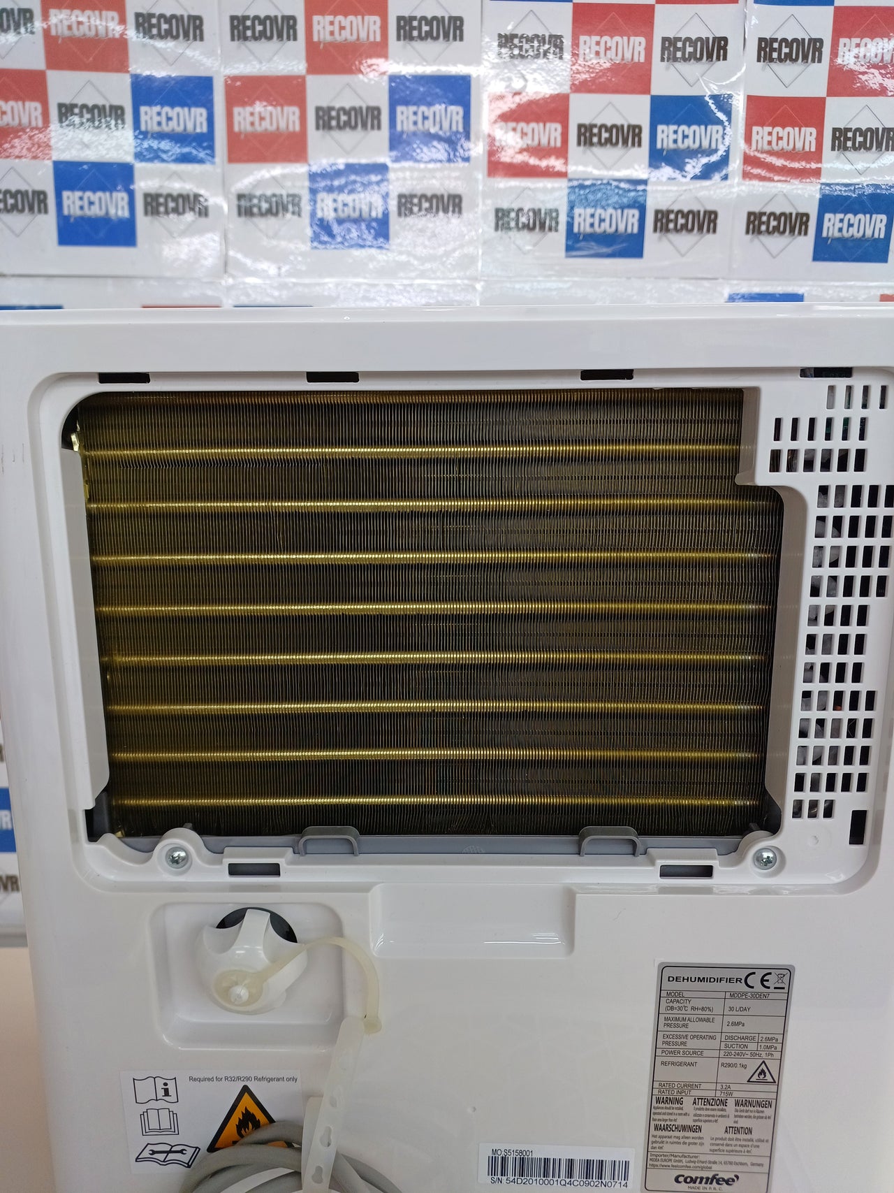Deshumidificador COMFEE’ 30L 80m2/200m3 silencioso bajo consumo