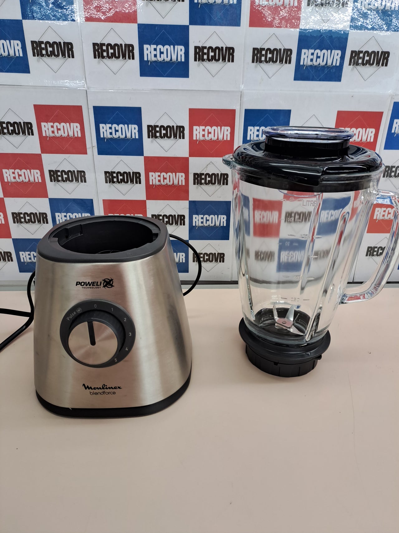 Batidora vaso 800 W 1,75 L 5 velocidades – Moulinex
