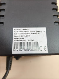 Sistema de Alimentación Ininterrumpida 650 VA (360 W)