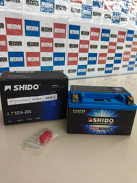 Batería de litio para moto Shido LT12A-BS Lion S azul