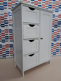 Mueble almacenamiento con cajones y armario – Vasagle