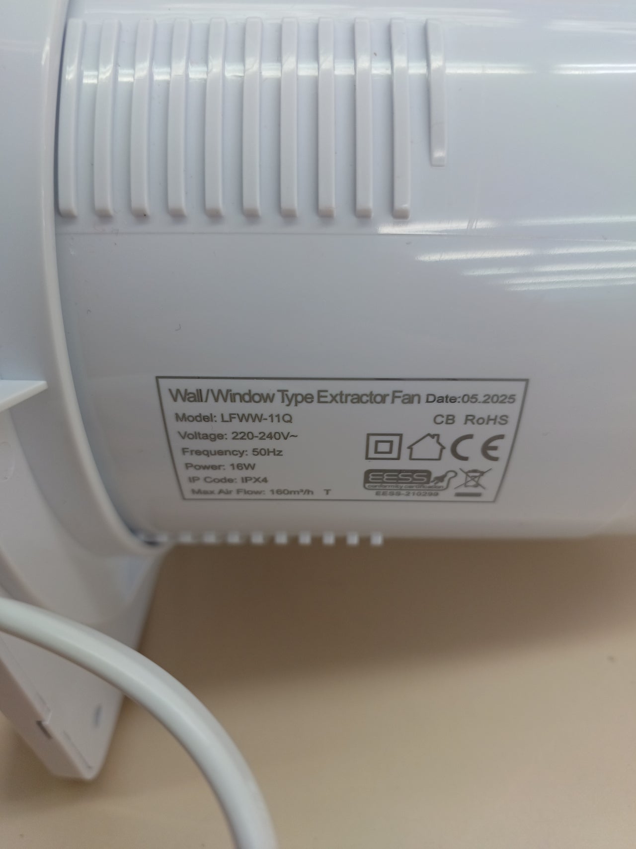 Extractor de Aire 120 mm Silencioso con Válvula
