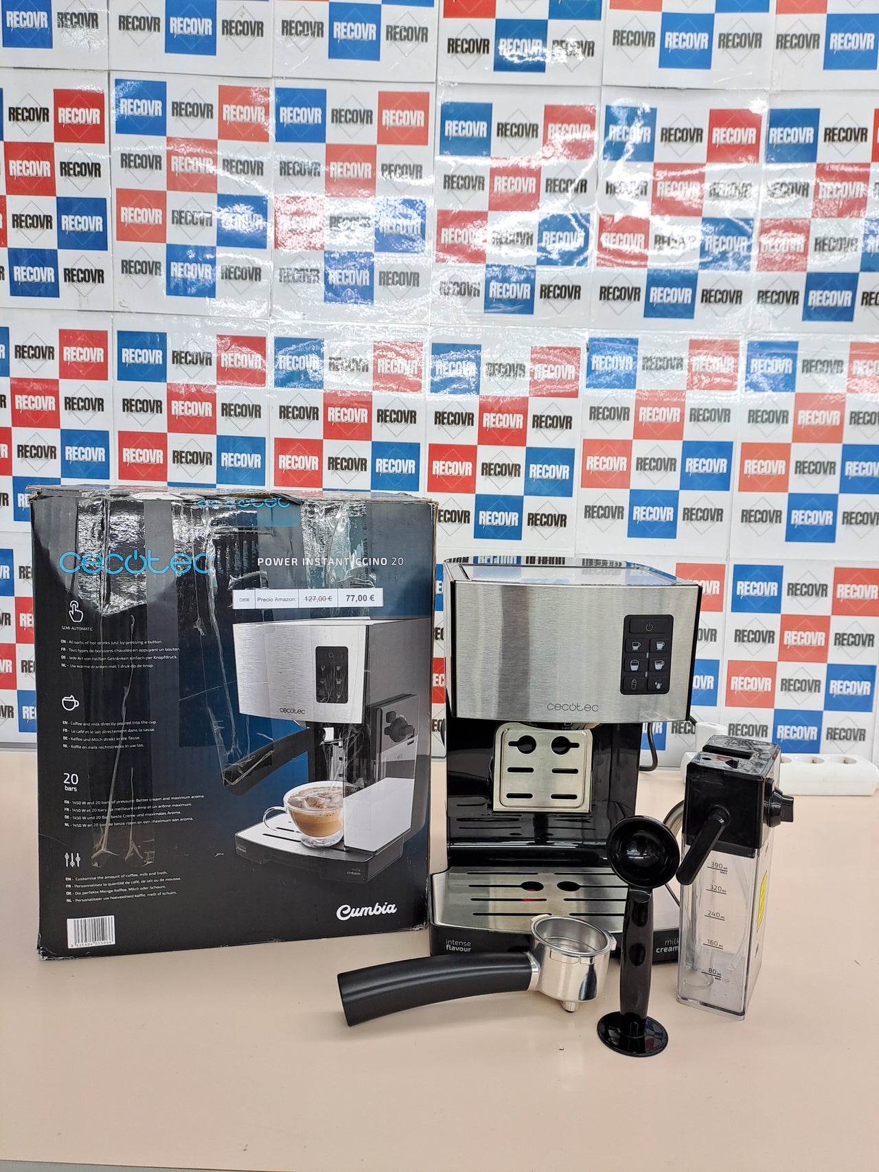 Cafetera cecotec power instant-ccino 20 semi automatica