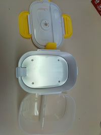 Calientaplatos Eléctrico Portátil,2 Recipientes Extraíbles, Cubiertos Incluidos, 220V, Amarillo BEPER 90.920G.