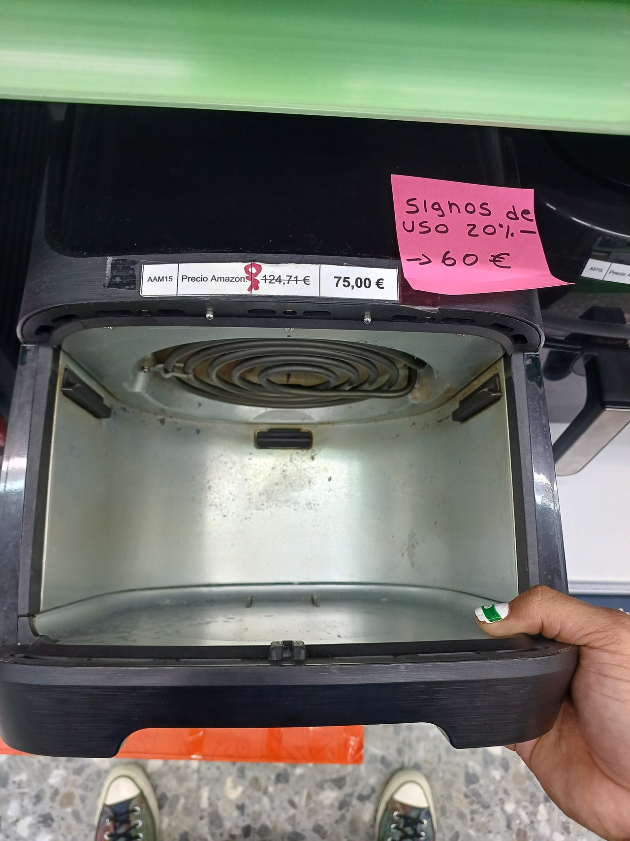 Princess 182061 Freidora sin aceite 6.5 L, super compacta, hasta un 60% menos de consumo de energía, libro con 30 recetas incluido, panel de control táctil digital, 12 programas, libre de BPA y PFOA