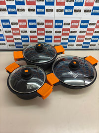 Batería de cocina BRA Efficient 7 piezas de aluminio fundido apta para inducción