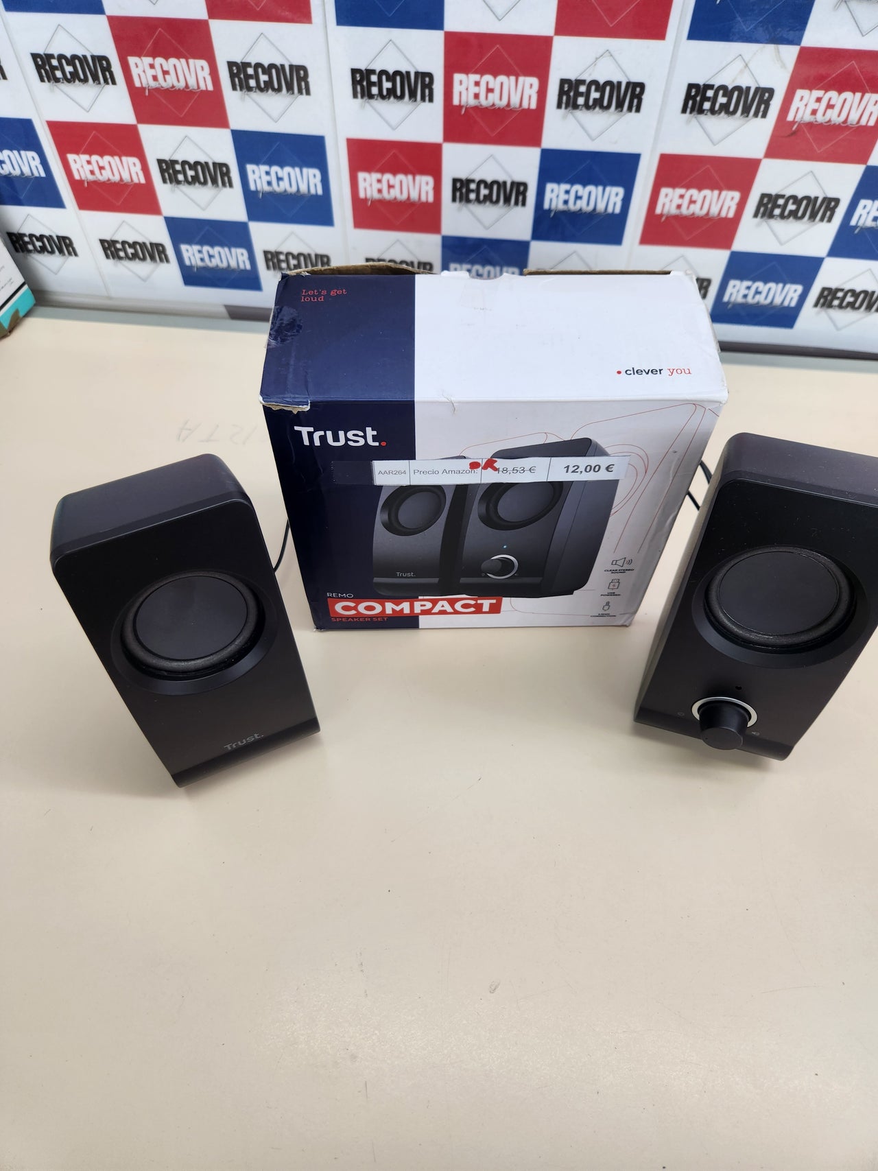 Set Altavoces, Jack 3.5 mm, 16 W, 50-20000 Hz Respuesta Frecuente, Sistema de Altavoces Alámbrico USB para PC, Ordenador, Portátil, Oficina. Trust Remo 2.0
