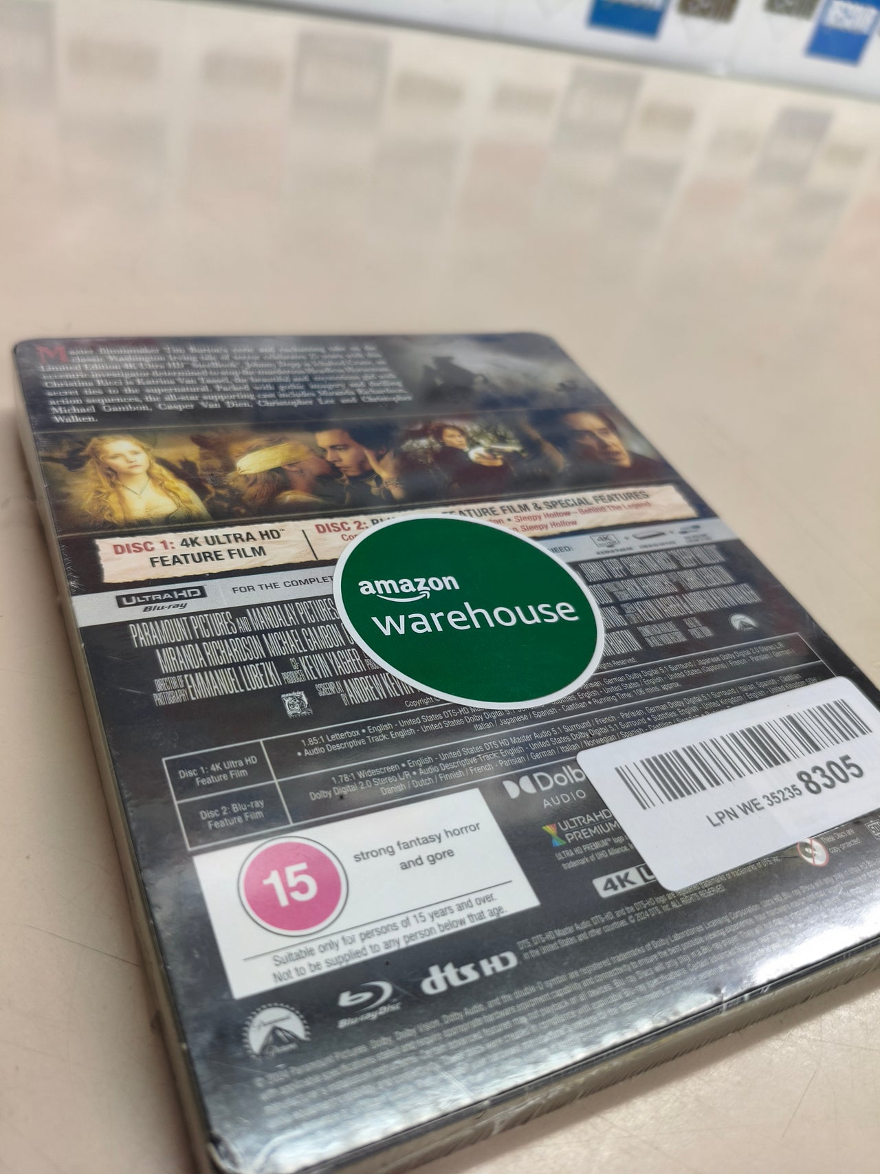 Película Sleepy Hollow en 4K UHD Steelbook