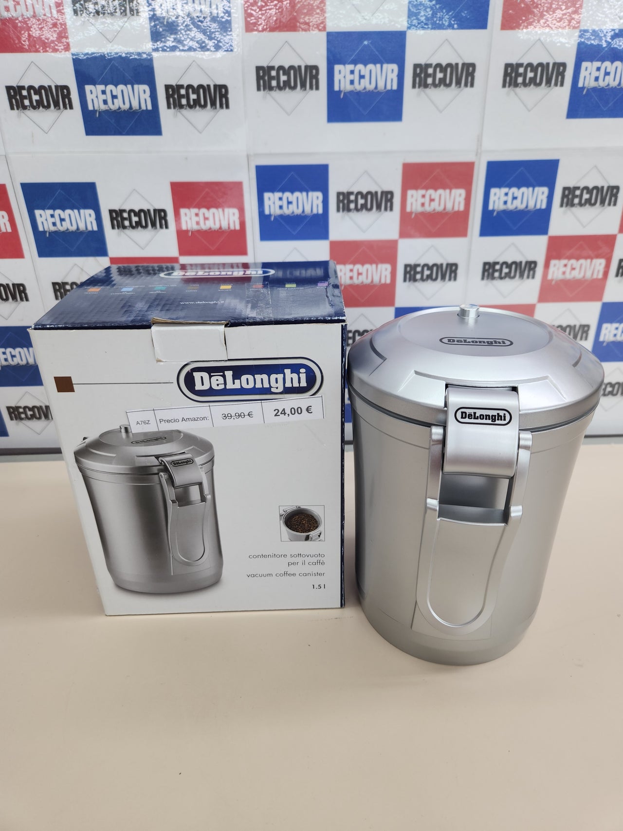 Envasadora 1.2L para café en grano, Color metal De'Longhi Perfetto