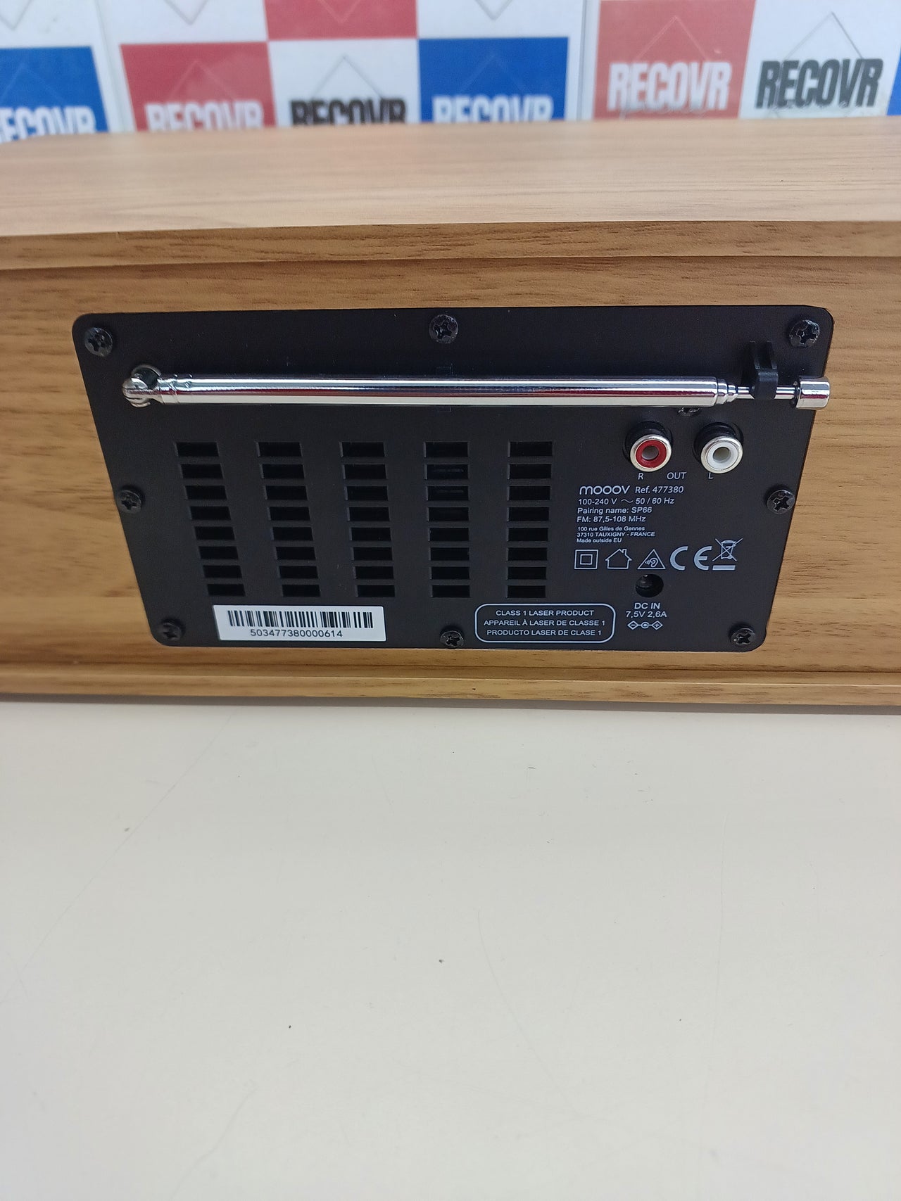 Reproductor de CD HiFi 50W con Bluetooth, FM, USB y AUX