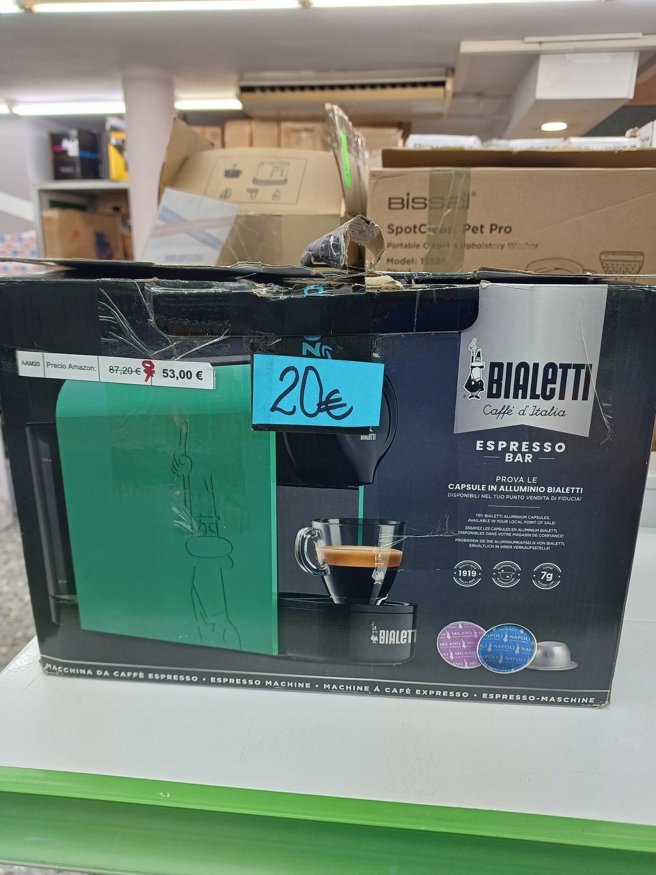 Bialetti Gioia Cafetera, Aluminio, Verde Smeraldo