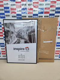 Marco fotos A2 (42 x 59 cm). de apertura trasera y con frontal de plexiglás; para fotos, certificados tamaño Color negro Hampton Frames A2MARBL