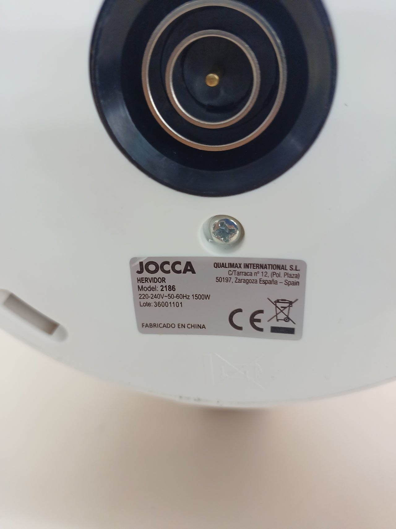 Hervidor 1,8 L cristal con base 360° JOCCA