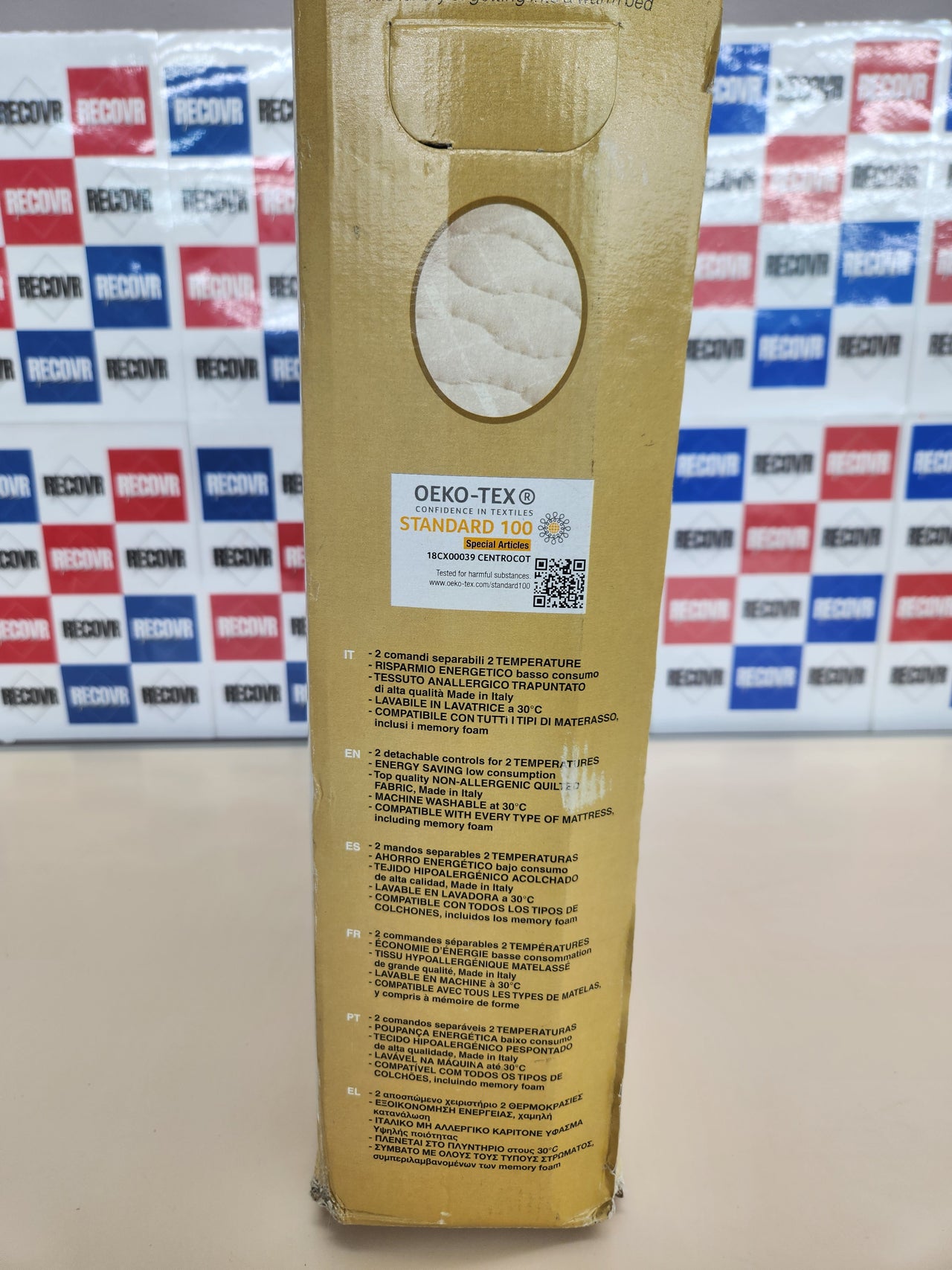 Imetec Calientacamas Matrimonial, 150 x 137 cm, 2 Mandos con 2 Niveles de Temperaturas, Tejido Acolchado, Lavable a Mano y en Lavadora a 30°, Sistema de Protección