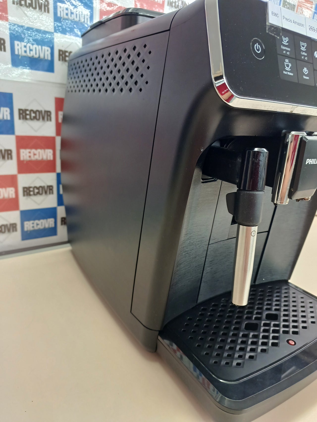 Cafetera automática 2 cafés con molinillo – Philips