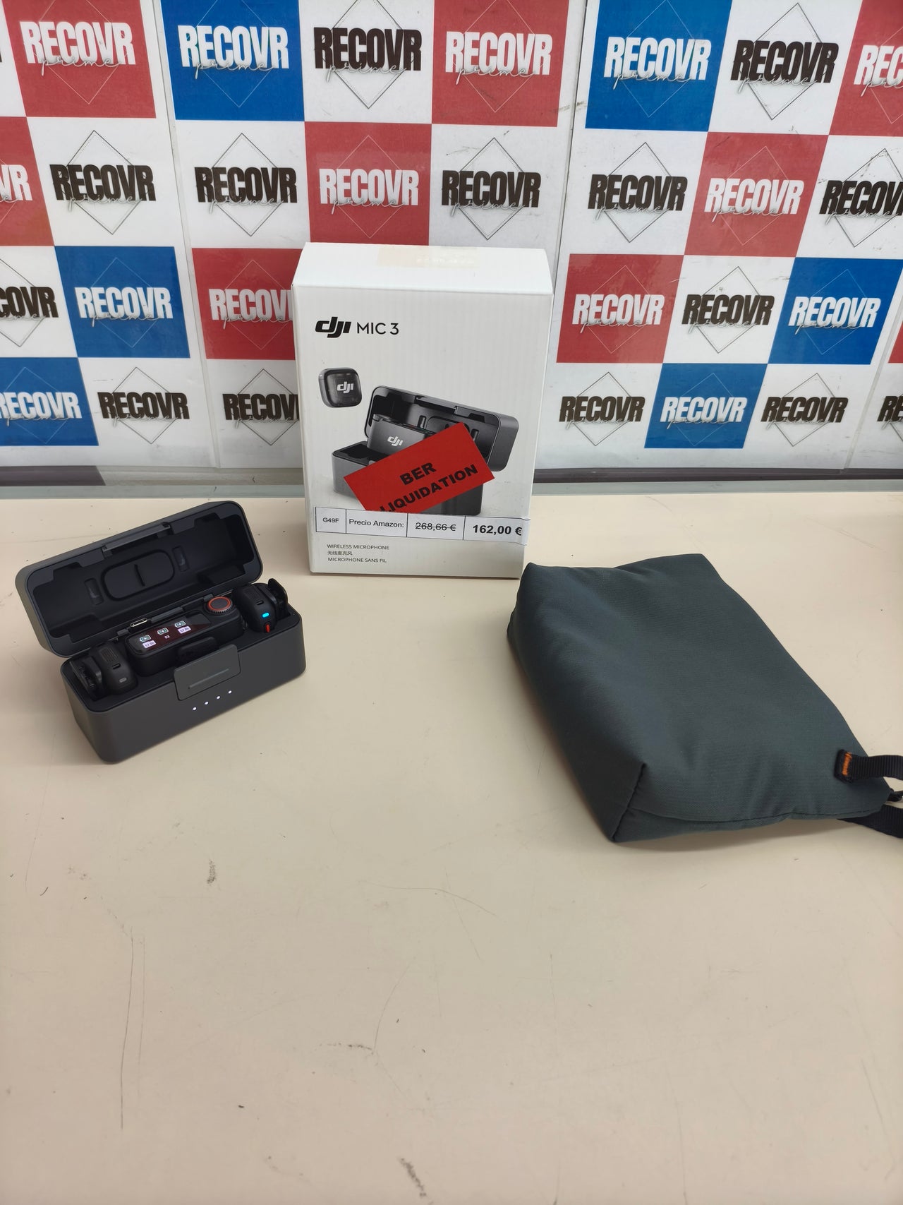 DJI Mic 3 inalámbrico (2 TX + 1 RX) con estuche de carga