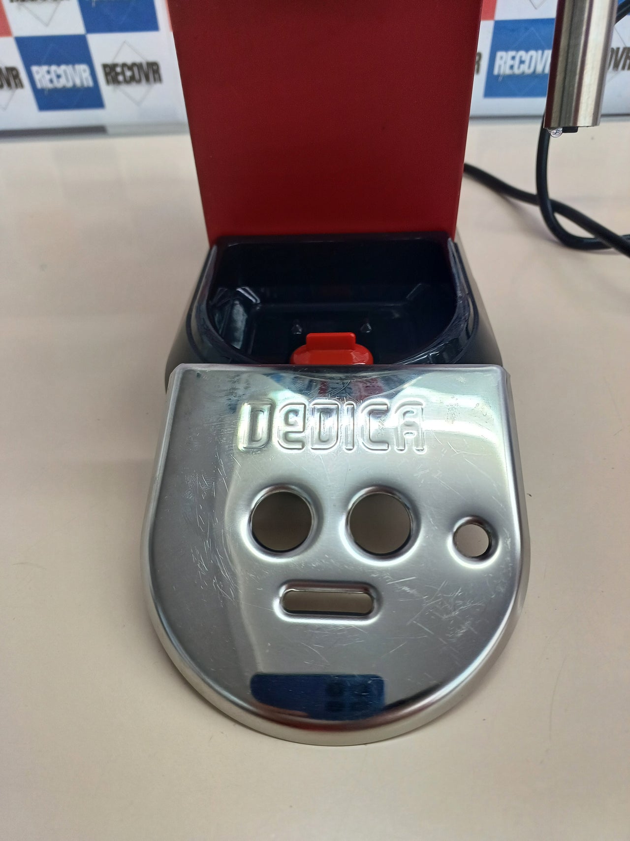 Cafetera espresso bomba acero 1,3 L roja - De'Longhia