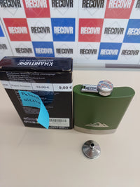 Thumbnail for Petaca 8oz/227ml Para Alcohol con Embudo, Regalo Padre, Acero Inoxidable Petacas para Licor Whisky, Petaca Verde para Hombres Camping, Exteriores, Senderismo, Escalada KWANITHINK