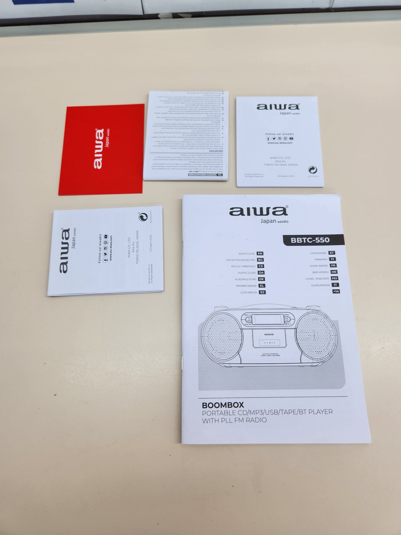 Radio Cassette Portátil Aiwa BBTC-550RD
